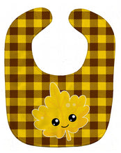 Load image into Gallery viewer, Fall Leaf on Gingham Baby Bib BB7110BIB