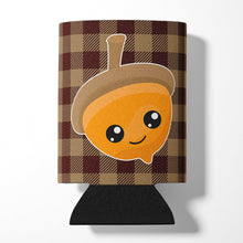 Load image into Gallery viewer, Fall Acorn on Gingham Can or Bottle Hugger BB7111CC