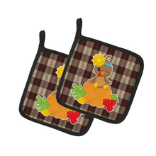 Load image into Gallery viewer, Thanksgiving Baby Turkey Pot Holders - Set of 2 - Heat-Resistant Kitchen Essentials BB7113PTHD