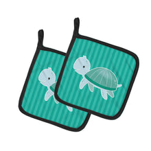 Load image into Gallery viewer, Sea Turtle Pot Holders - Set of 2 - Heat-Resistant Kitchen Essentials BB7117PTHD