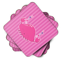 Load image into Gallery viewer, Pink Crab Foam Coaster  BB7129FC