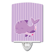 Load image into Gallery viewer, Purple Dolphin Ceramic Night Light BB7132CNL