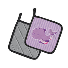 Load image into Gallery viewer, Purple Dolphin Pot Holders - Set of 2 - Heat-Resistant Kitchen Essentials BB7132PTHD