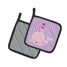 Load image into Gallery viewer, Pink Whale Pot Holders - Set of 2 - Heat-Resistant Kitchen Essentials BB7134PTHD