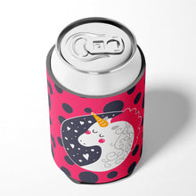 Load image into Gallery viewer, Unicorn Pink Polkadots Can or Bottle Hugger BB7136CC