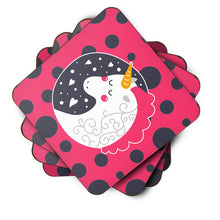 Load image into Gallery viewer, Unicorn Pink Polkadots Foam Coaster  BB7136FC