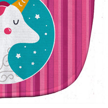 Load image into Gallery viewer, Unicorn Pink Stripes Baby Bib BB7139BIB