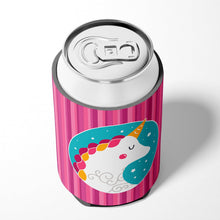 Load image into Gallery viewer, Unicorn Pink Stripes Can or Bottle Hugger BB7139CC