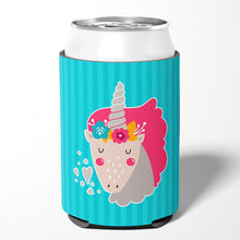 Load image into Gallery viewer, Unicorn Blue Stripes Can or Bottle Hugger BB7140CC