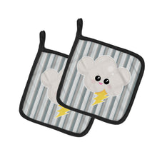 Load image into Gallery viewer, Weather Thuderstorm Face Pot Holders - Set of 2 - Heat-Resistant Kitchen Essentials BB7148PTHD