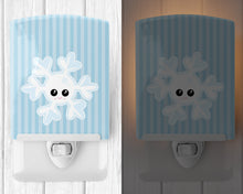 Load image into Gallery viewer, Weather Snowflake Face Ceramic Night Light BB7149CNL