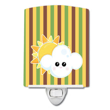 Load image into Gallery viewer, Weather Partly Cloudy Face Ceramic Night Light BB7152CNL