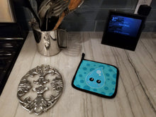 Load image into Gallery viewer, Weather Rain Drop Face Pot Holders - Set of 2 - Heat-Resistant Kitchen Essentials BB7153PTHD