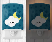 Load image into Gallery viewer, Weather Cloudy Moon Face Ceramic Night Light BB7154CNL