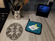 Load image into Gallery viewer, Weather Cloudy Moon Face Pot Holders - Set of 2 - Heat-Resistant Kitchen Essentials BB7154PTHD