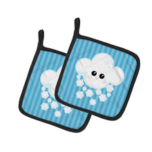 Load image into Gallery viewer, Weather Snowing Face Pot Holders - Set of 2 - Heat-Resistant Kitchen Essentials BB7158PTHD