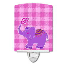 Load image into Gallery viewer, Purple Elephant Ceramic Night Light BB7161CNL