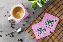 Load image into Gallery viewer, Cow on Pink Polkadots Foam Coaster  BB7162FC