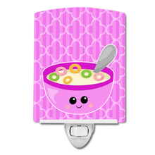 Load image into Gallery viewer, Pink Bowl of Cereal Ceramic Night Light BB7163CNL