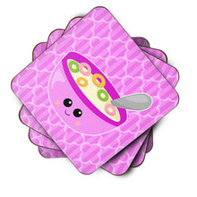 Load image into Gallery viewer, Pink Bowl of Cereal Foam Coaster  BB7163FC
