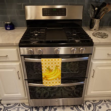 Load image into Gallery viewer, Bananas on Basketweave Kitchen Towel – Artistic Dish Towel for Everyday Use BB7166KTWL