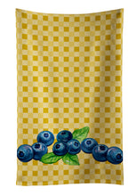 Load image into Gallery viewer, Blueberries on Basketweave Kitchen Towel – Artistic Dish Towel for Everyday Use BB7167KTWL