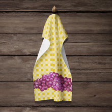 Load image into Gallery viewer, Grapes on Basketweave Kitchen Towel – Artistic Dish Towel for Everyday Use BB7170KTWL