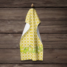 Load image into Gallery viewer, White Grapes on Basketweave Kitchen Towel – Artistic Dish Towel for Everyday Use BB7171KTWL