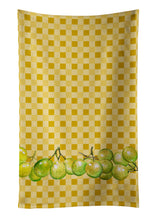 Load image into Gallery viewer, White Grapes on Basketweave Kitchen Towel – Artistic Dish Towel for Everyday Use BB7171KTWL