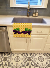 Load image into Gallery viewer, Mulberries on Basketweave Kitchen Towel – Artistic Dish Towel for Everyday Use BB7176KTWL