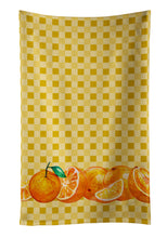 Load image into Gallery viewer, Oranges on Basketweave Kitchen Towel – Artistic Dish Towel for Everyday Use BB7177KTWL