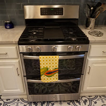 Load image into Gallery viewer, Papayas on Basketweave Kitchen Towel – Artistic Dish Towel for Everyday Use BB7178KTWL