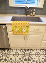 Load image into Gallery viewer, Pears on Basketweave Kitchen Towel – Artistic Dish Towel for Everyday Use BB7179KTWL