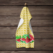 Load image into Gallery viewer, Watermelon on Basketweave Kitchen Towel – Artistic Dish Towel for Everyday Use BB7183KTWL