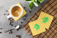 Load image into Gallery viewer, Basil on Basketweave Foam Coaster  BB7184FC