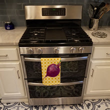 Load image into Gallery viewer, Beet Root on Basketweave Kitchen Towel – Artistic Dish Towel for Everyday Use BB7185KTWL