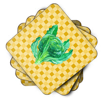 Load image into Gallery viewer, Broccoli on Basketweave Foam Coaster  BB7186FC