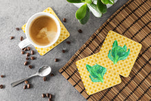 Load image into Gallery viewer, Broccoli on Basketweave Foam Coaster  BB7186FC