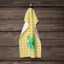 Load image into Gallery viewer, Broccoli on Basketweave Kitchen Towel – Artistic Dish Towel for Everyday Use BB7186KTWL
