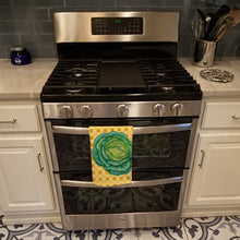 Load image into Gallery viewer, Cabbage on Basketweave Kitchen Towel – Artistic Dish Towel for Everyday Use BB7187KTWL