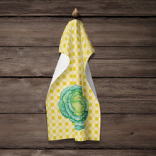 Load image into Gallery viewer, Cabbage on Basketweave Kitchen Towel – Artistic Dish Towel for Everyday Use BB7187KTWL