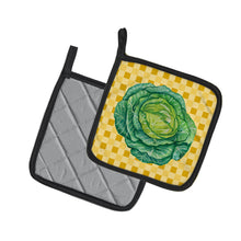 Load image into Gallery viewer, Cabbage on Basketweave Pot Holders - Set of 2 - Heat-Resistant Kitchen Essentials BB7187PTHD