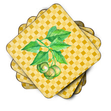 Load image into Gallery viewer, Candlenut on Basketweave Foam Coaster  BB7188FC