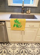 Load image into Gallery viewer, Candlenut on Basketweave Kitchen Towel – Artistic Dish Towel for Everyday Use BB7188KTWL