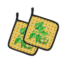 Load image into Gallery viewer, Candlenut on Basketweave Pot Holders - Set of 2 - Heat-Resistant Kitchen Essentials BB7188PTHD