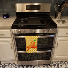 Load image into Gallery viewer, Carrots on Basketweave Kitchen Towel – Artistic Dish Towel for Everyday Use BB7189KTWL