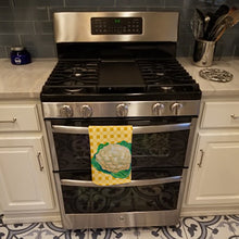 Load image into Gallery viewer, Cauliflower on Basketweave Kitchen Towel – Artistic Dish Towel for Everyday Use BB7190KTWL