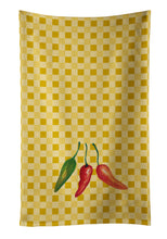 Load image into Gallery viewer, Cayenne Pepper on Basketweave Kitchen Towel – Artistic Dish Towel for Everyday Use BB7191KTWL