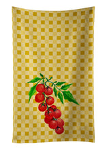 Load image into Gallery viewer, Cherry Tomato on Basketweave Kitchen Towel – Artistic Dish Towel for Everyday Use BB7194KTWL