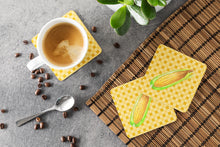 Load image into Gallery viewer, Corn on Basketweave Foam Coaster  BB7198FC